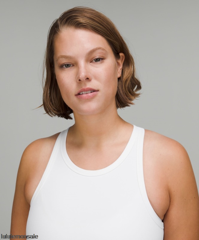 Lululemon Damen DELULU558 | Align Hüftlanges Tanktop Mit Racerback Online Only White